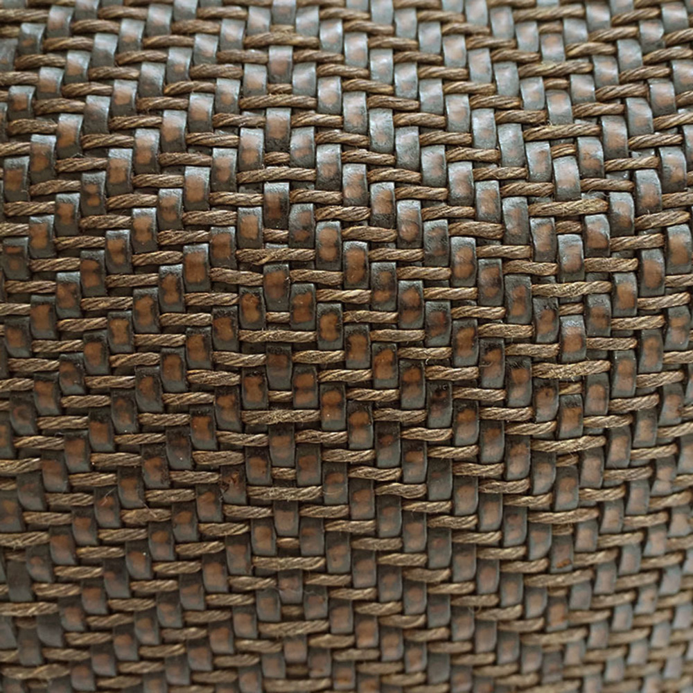 LOEWE Tote Bag Braided Basket Bucket Brown Leather Ladies - Picture 5 of 10